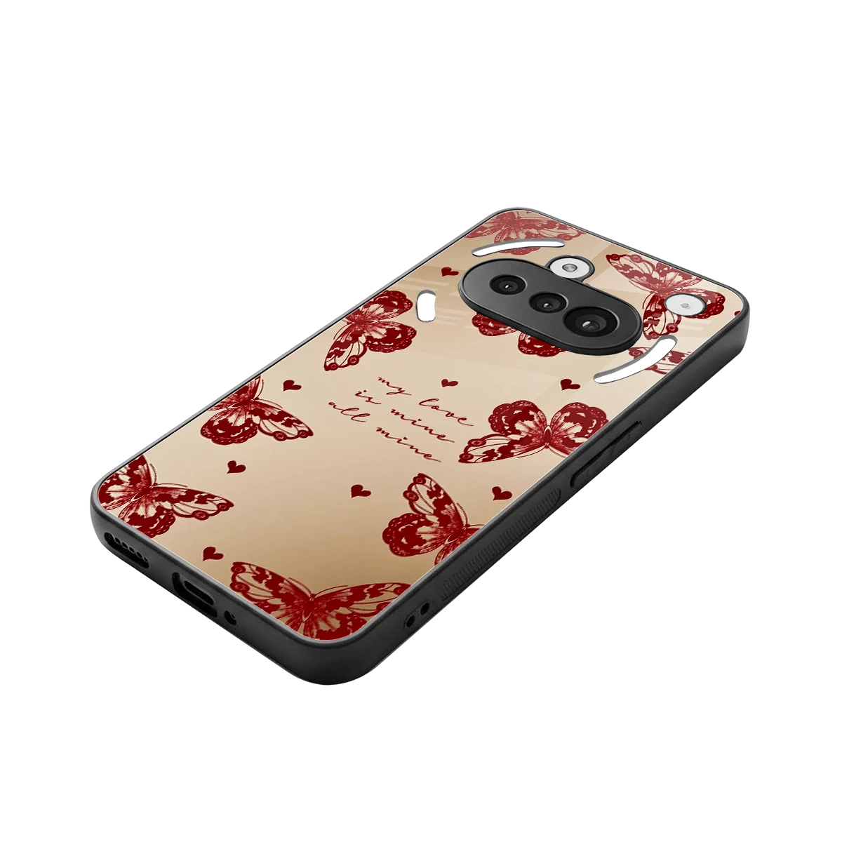 All Mine stylish phone case for nothing phone 3a | glossy glass and slim fit