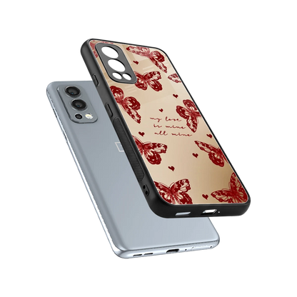 All Mine sleek oneplus nord 2 cover with tempered glass back and TPU edges