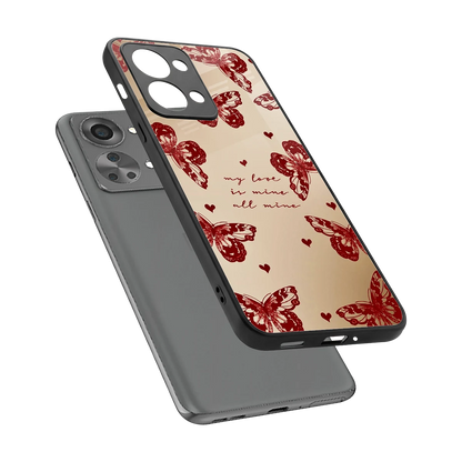 All Mine sleek oneplus nord 2t cover with tempered glass back and TPU edges