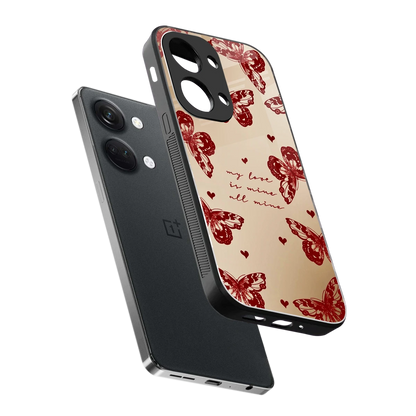 All Mine sleek oneplus nord 3 cover with tempered glass back and TPU edges