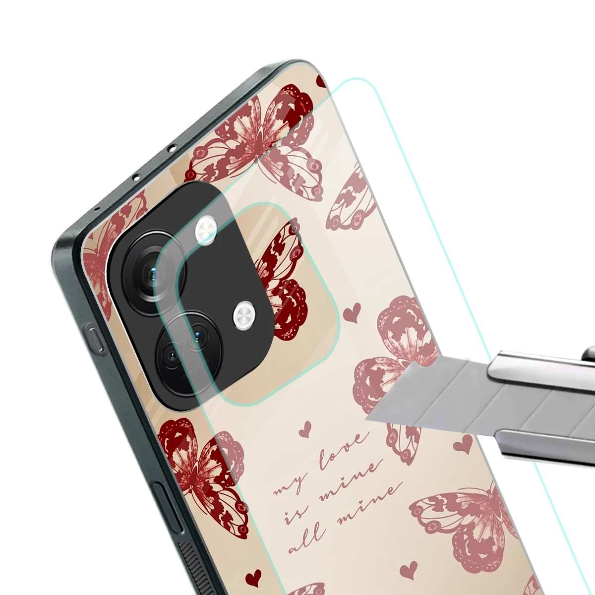 All Mine stylish phone case for oneplus nord 3 | glossy glass and slim fit