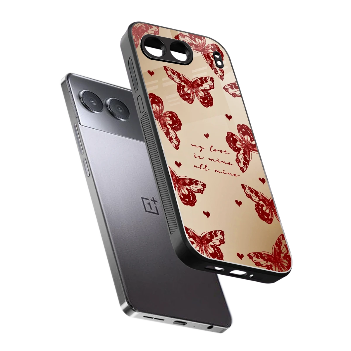 All Mine sleek oneplus nord 4 cover with tempered glass back and TPU edges