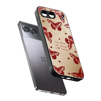 All Mine sleek oneplus nord 4 cover with tempered glass back and TPU edges