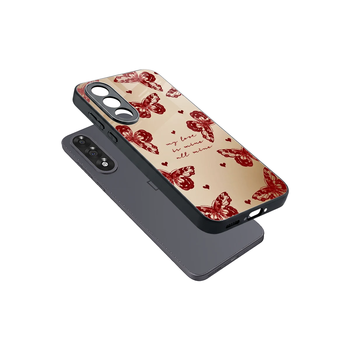 All Mine sleek oneplus nord 5 cover with tempered glass back and TPU edges