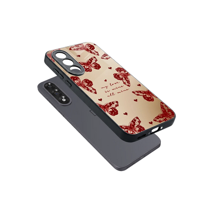 All Mine sleek oneplus nord 5 cover with tempered glass back and TPU edges
