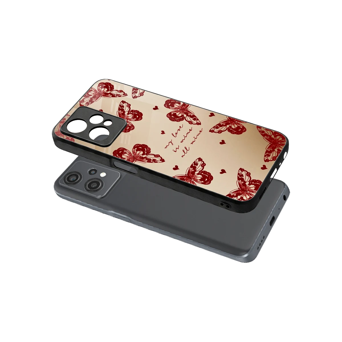 All Mine sleek oneplus nord ce 2 lite cover with tempered glass back and TPU edges