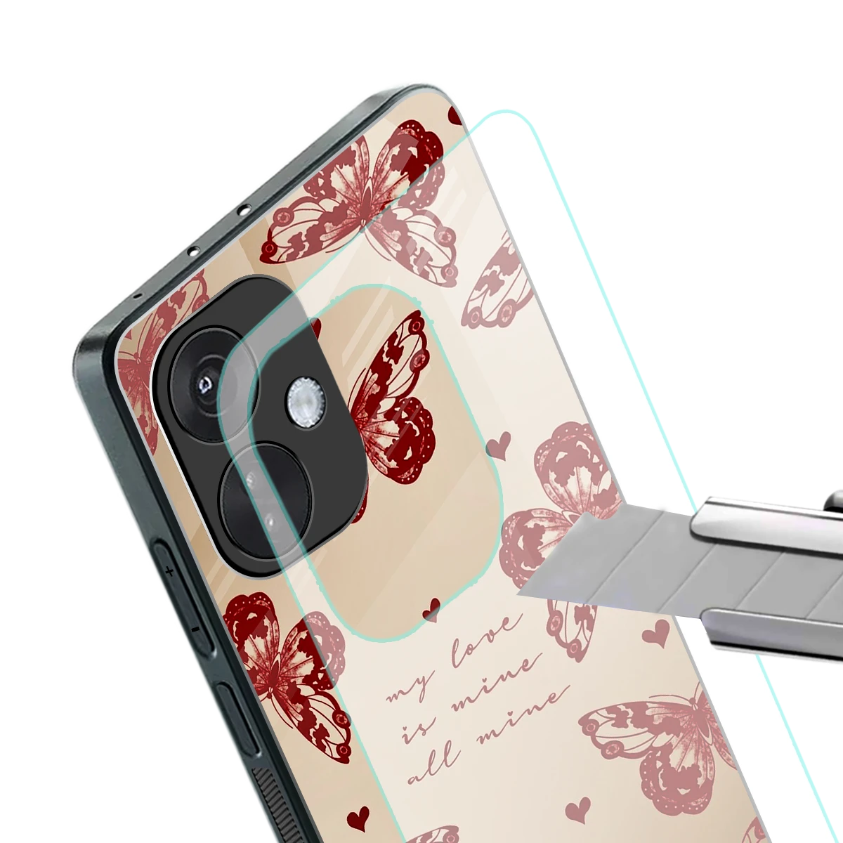 All Mine stylish phone case for oneplus nord ce 3 | glossy glass and slim fit