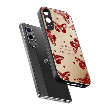 All Mine sleek oneplus nord ce 4 lite cover with tempered glass back and TPU edges