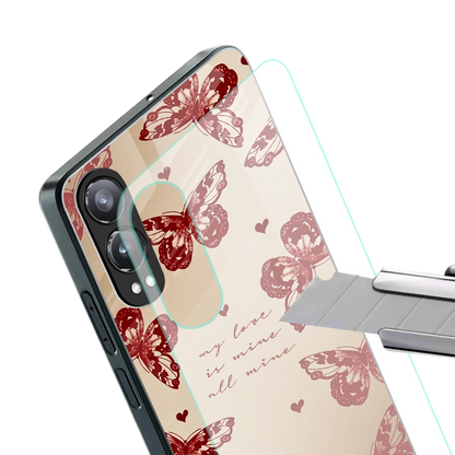 All Mine stylish phone case for oneplus nord ce 4 lite | glossy glass and slim fit