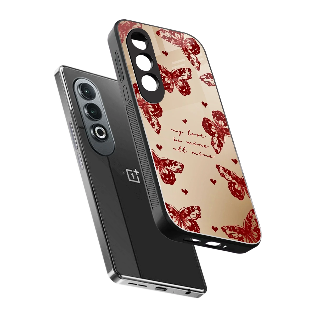 All Mine sleek oneplus nord ce 4 cover with tempered glass back and TPU edges
