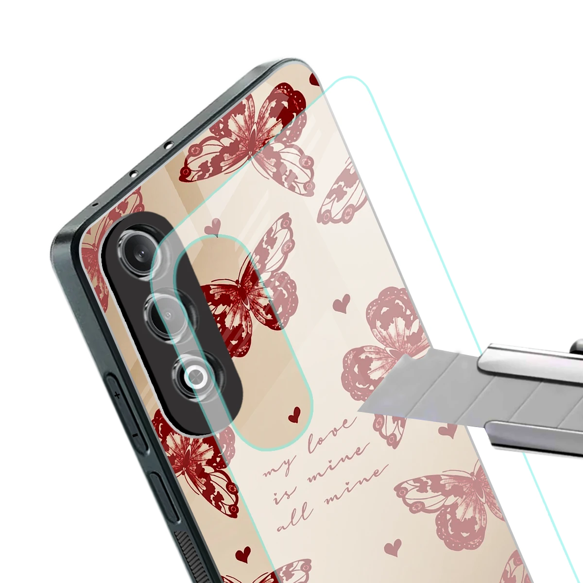 All Mine stylish phone case for oneplus nord ce 4 | glossy glass and slim fit