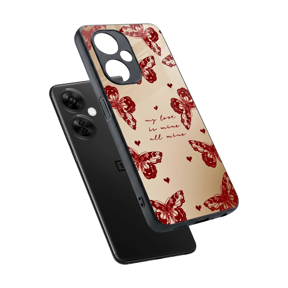 All Mine sleek oneplus nord ce 3 lite cover with tempered glass back and TPU edges