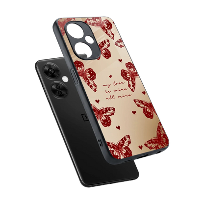 All Mine sleek oneplus nord ce 3 lite cover with tempered glass back and TPU edges