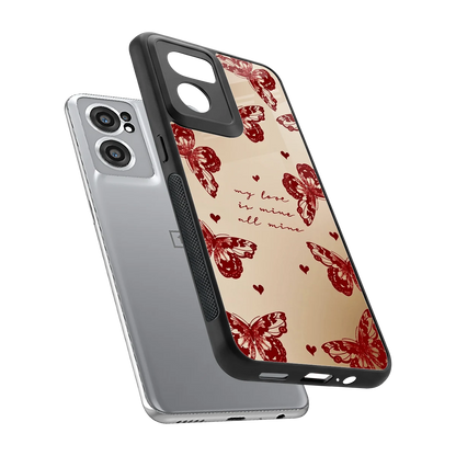 All Mine sleek oneplus nord ce 2 cover with tempered glass back and TPU edges