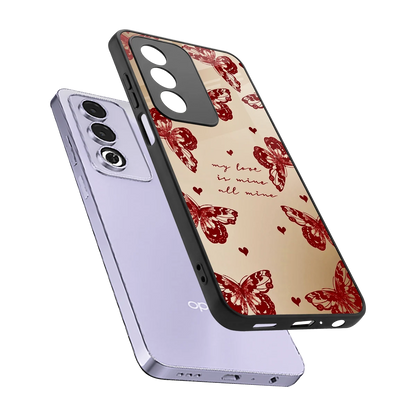 All Mine sleek oppo a3 pro cover with tempered glass back and TPU edges