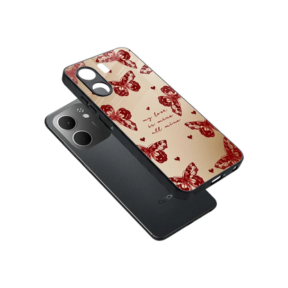 All Mine sleek oppo a5x 5g cover with tempered glass back and TPU edges