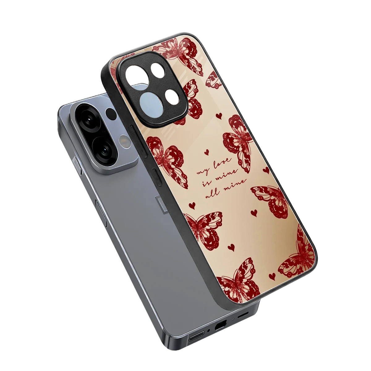 All Mine sleek oppo k13 5g cover with tempered glass back and TPU edges
