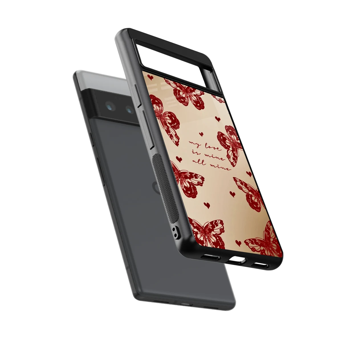 All Mine sleek google pixel 6 pro cover with tempered glass back and TPU edges