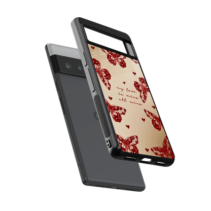 All Mine sleek google pixel 6 pro cover with tempered glass back and TPU edges