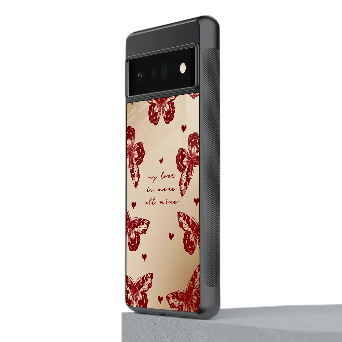 All Mine stylish phone case for google pixel 6 pro | glossy glass and slim fit