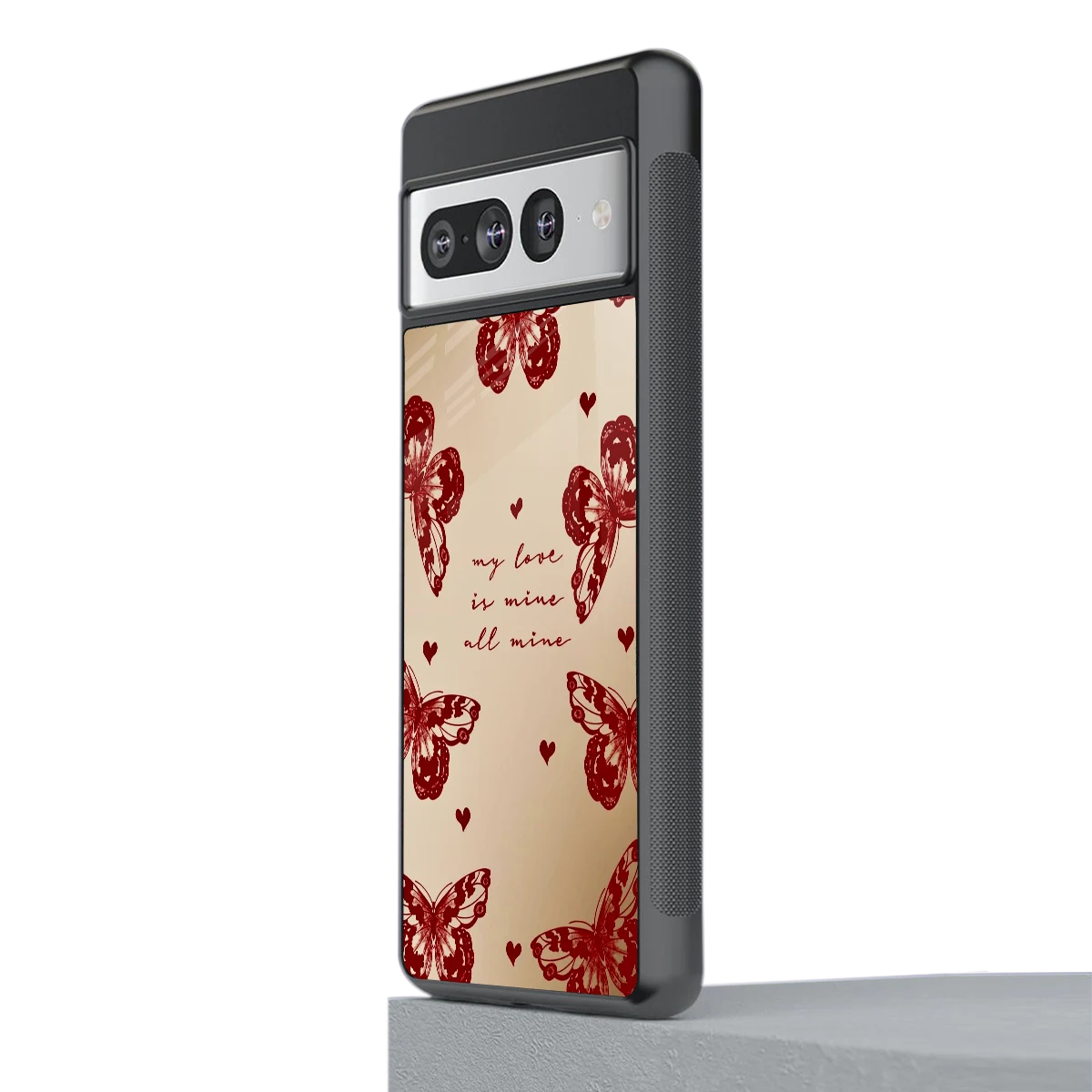 All Mine stylish phone case for google pixel 7 pro | glossy glass and slim fit