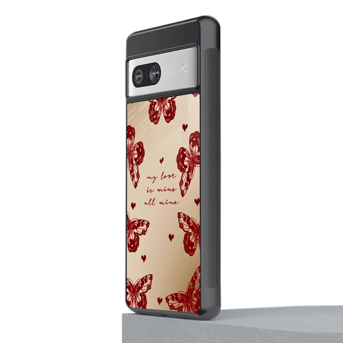 All Mine stylish phone case for google pixel 7a | glossy glass and slim fit