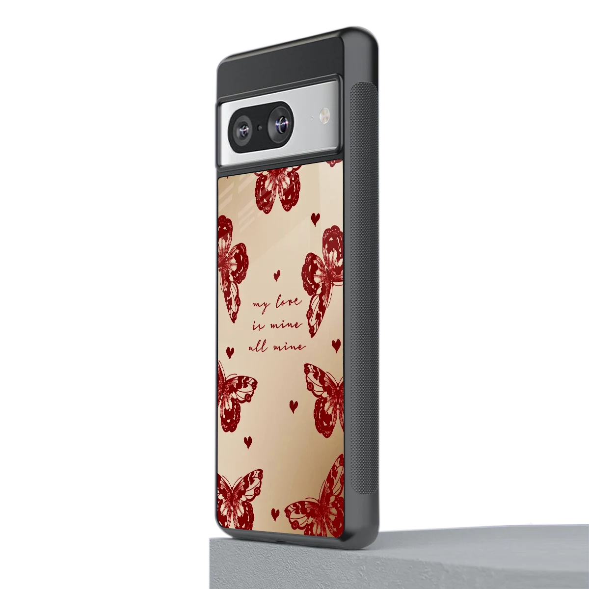 All Mine stylish phone case for google pixel 8 | glossy glass and slim fit