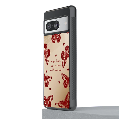 All Mine stylish phone case for google pixel 8 | glossy glass and slim fit