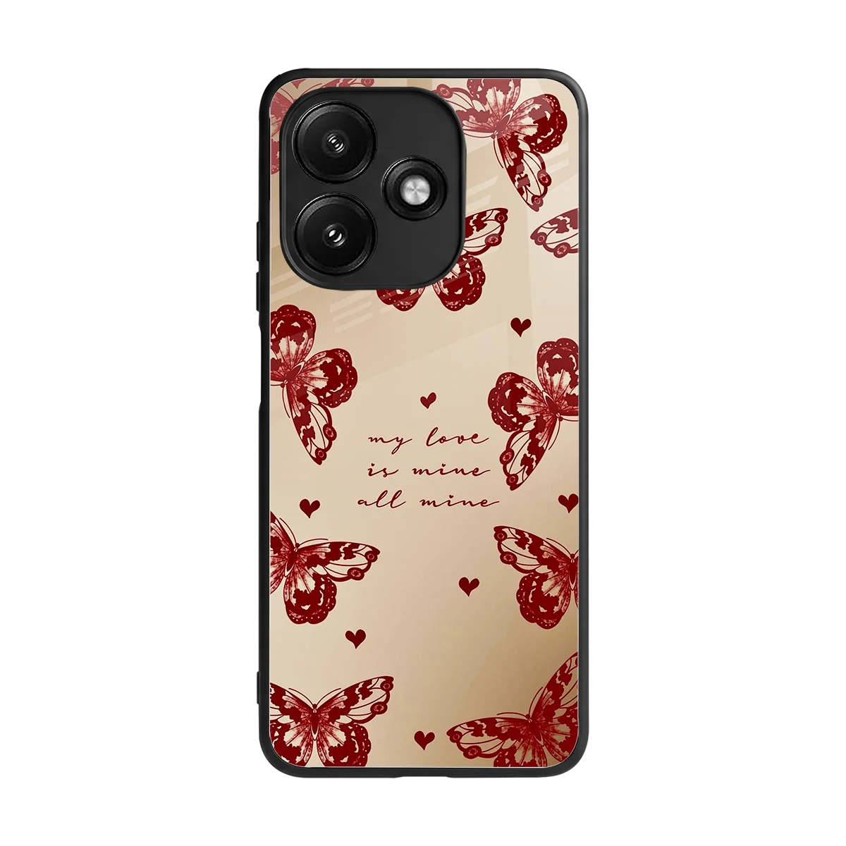 All Mine back phone cover | glass case for redmi 12 5g