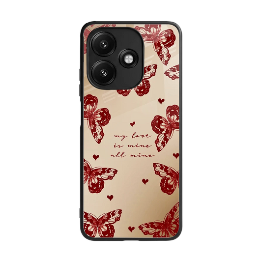 All Mine back phone cover | glass case for redmi 12 5g