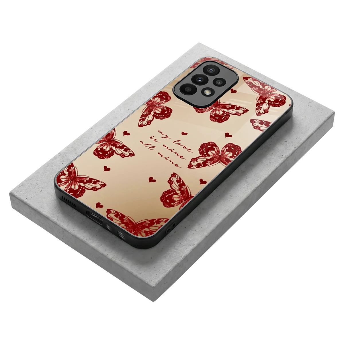 All Mine stylish phone case for samsung galaxy a23 | glossy glass and slim fit