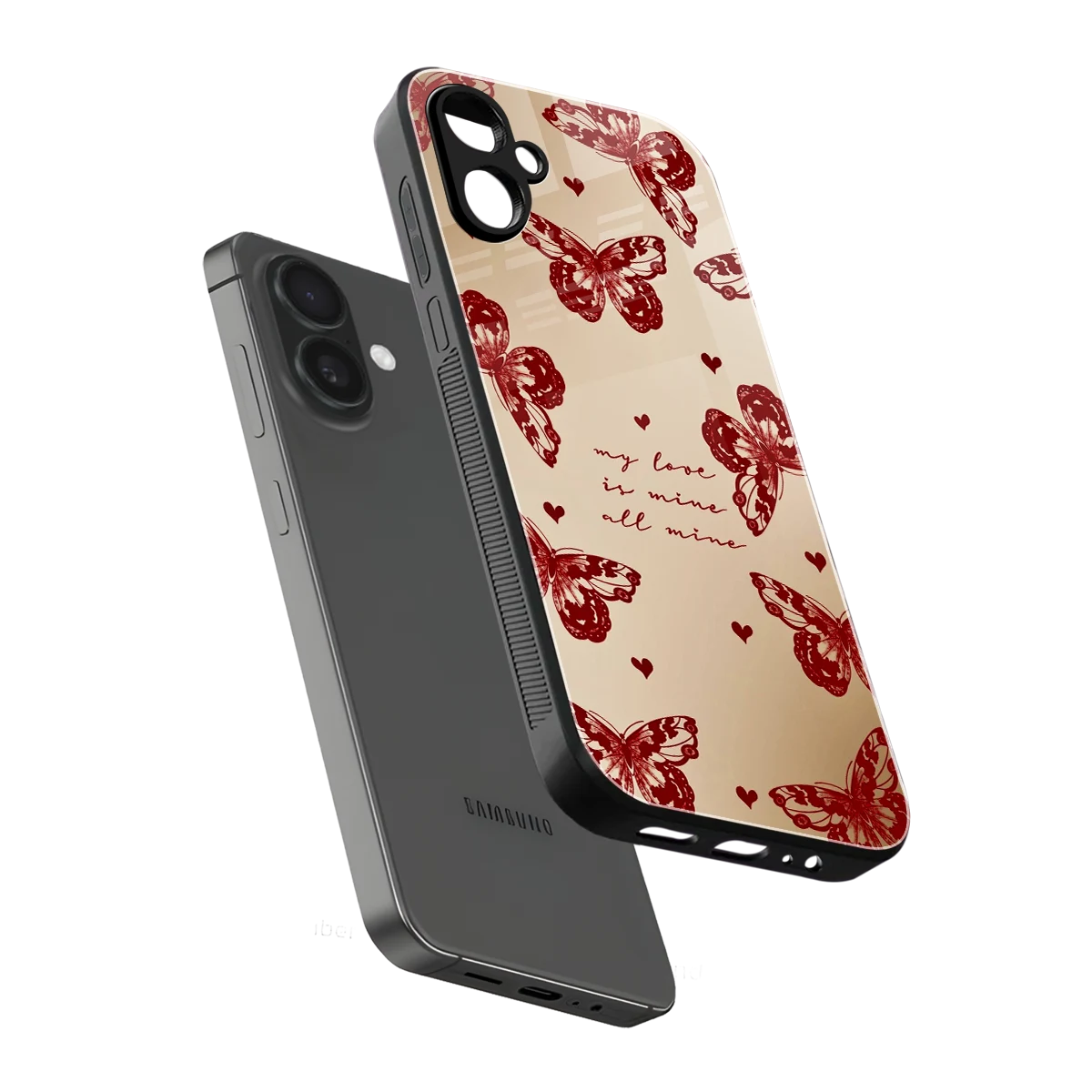 All Mine sleek samsung galaxy a06 5g cover with tempered glass back and TPU edges
