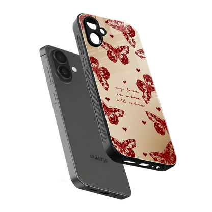 All Mine sleek samsung galaxy a06 5g cover with tempered glass back and TPU edges