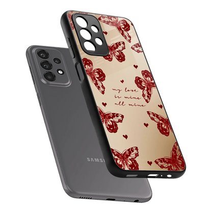 All Mine sleek samsung galaxy a23 cover with tempered glass back and TPU edges