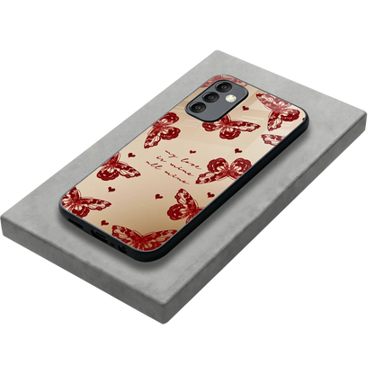 All Mine stylish phone case for samsung galaxy m14 5g | glossy glass and slim fit
