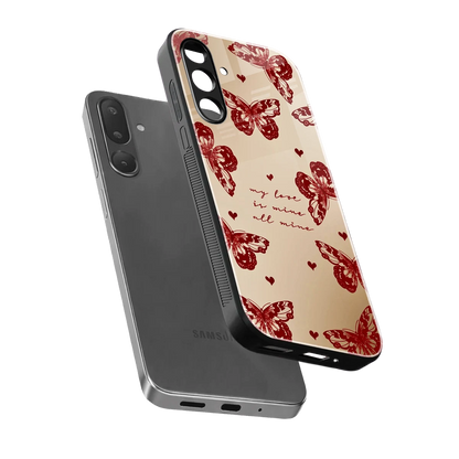 All Mine sleek samsung galaxy m36 5g cover with tempered glass back and TPU edges