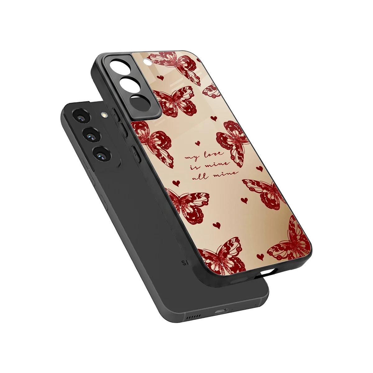 All Mine sleek samsung galaxy s22 cover with tempered glass back and TPU edges
