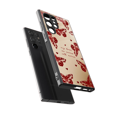 All Mine sleek samsung galaxy s23 ultra cover with tempered glass back and TPU edges