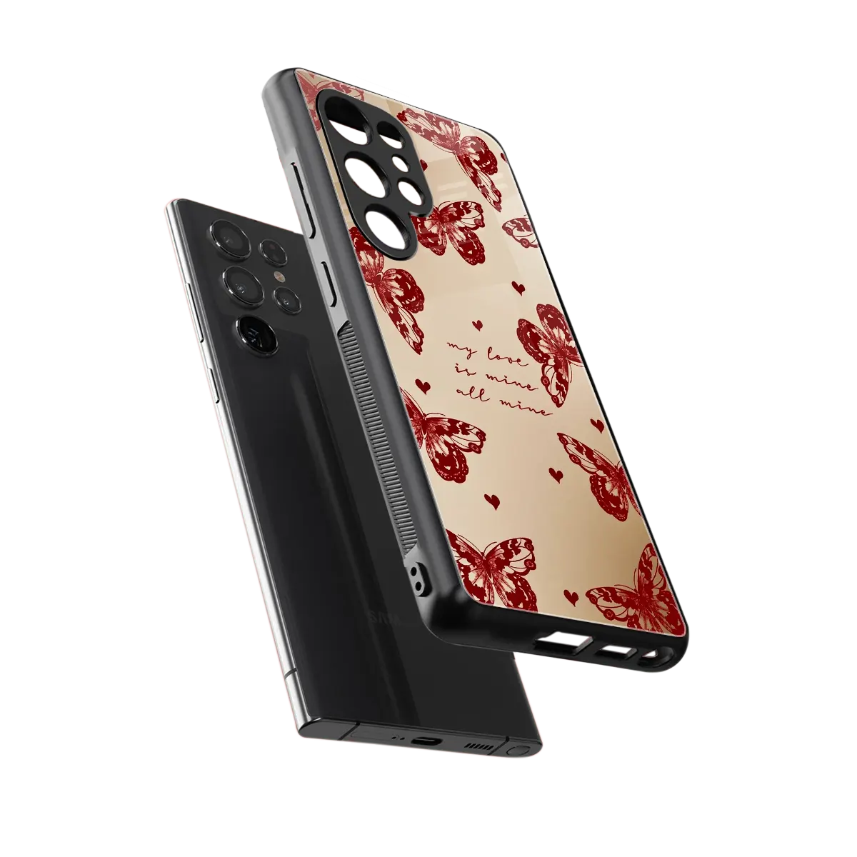 All Mine sleek samsung galaxy s25 ultra cover with tempered glass back and TPU edges