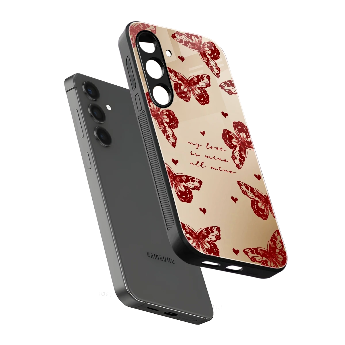 All Mine sleek samsung galaxy s23 plus cover with tempered glass back and TPU edges