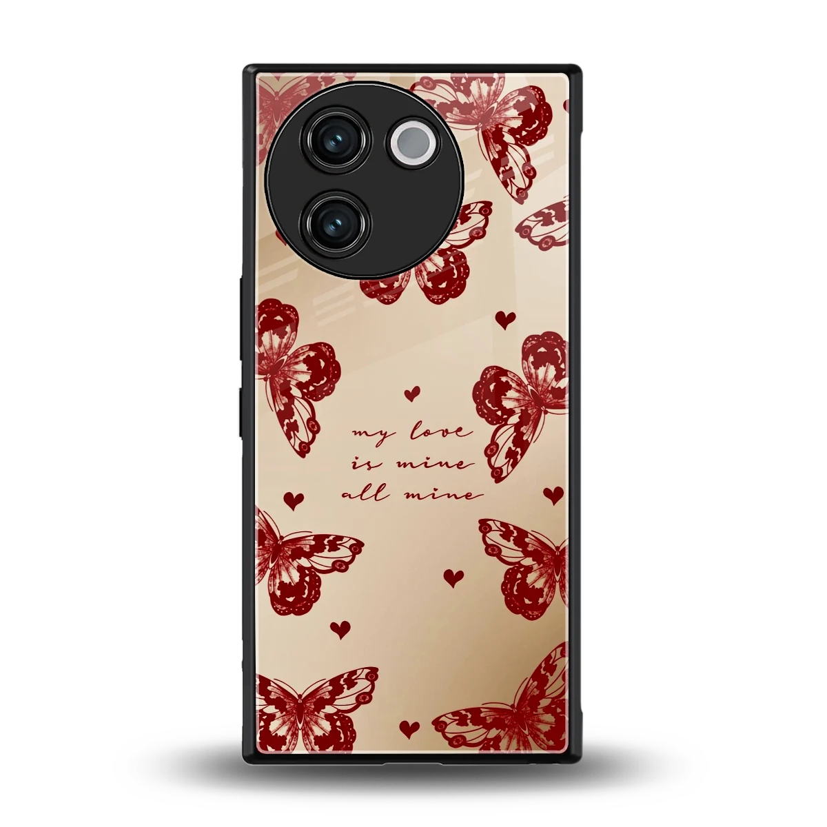 All Mine back phone cover | glass case for vivo v30e