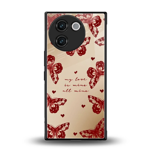 All Mine back phone cover | glass case for vivo v30e