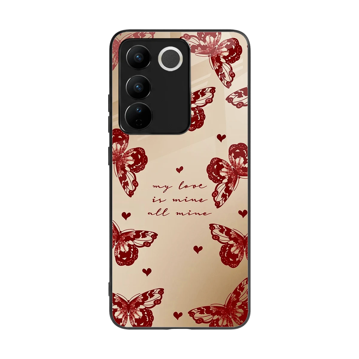All Mine back phone cover | glass case for vivo v27 5g