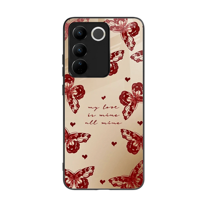 All Mine back phone cover | glass case for vivo v27 5g