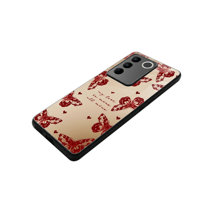 All Mine stylish phone case for vivo v27 5g | glossy glass and slim fit