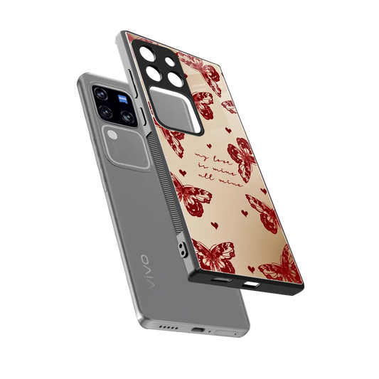 All Mine sleekvivo v30 pro cover with tempered glass back and TPU edges