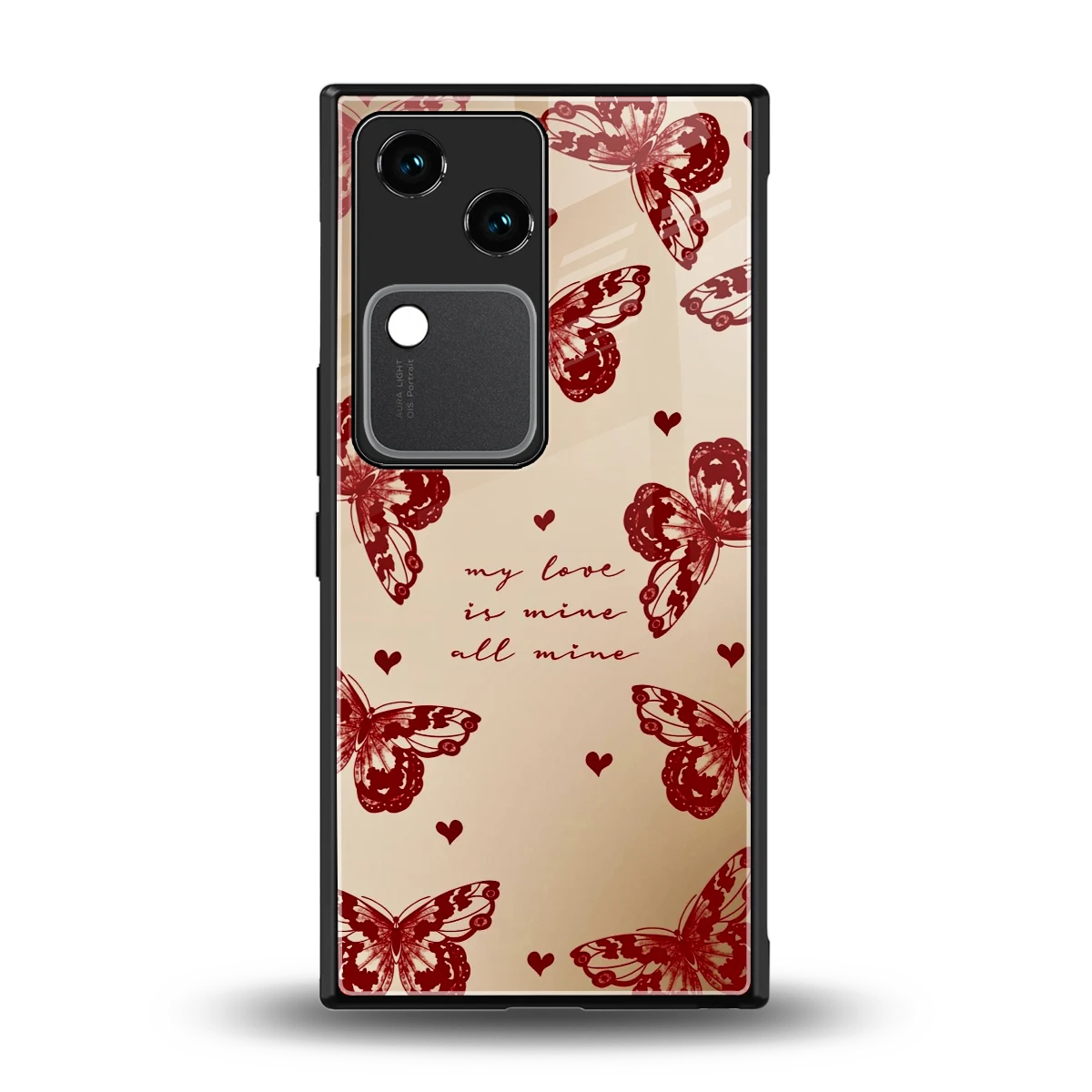 All Mine back phone cover | glass case for vivo v30