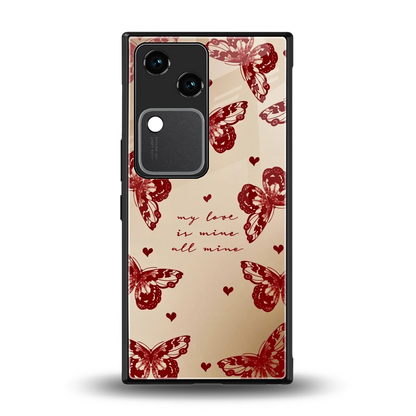 All Mine back phone cover | glass case for vivo v30