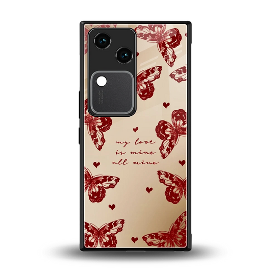 All Mine back phone cover | glass case for vivo v30