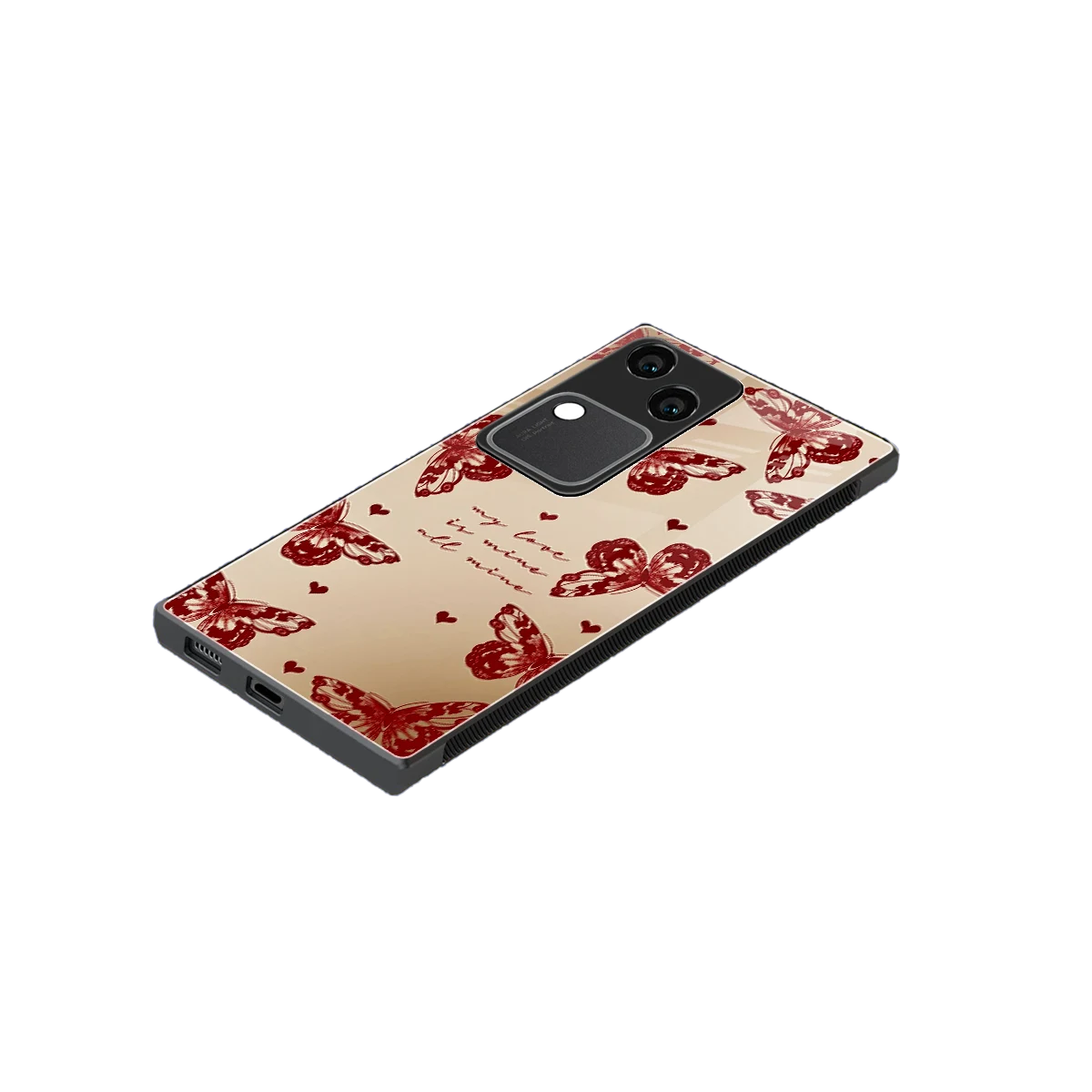 All Mine stylish phone case for vivo v30 | glossy glass and slim fit